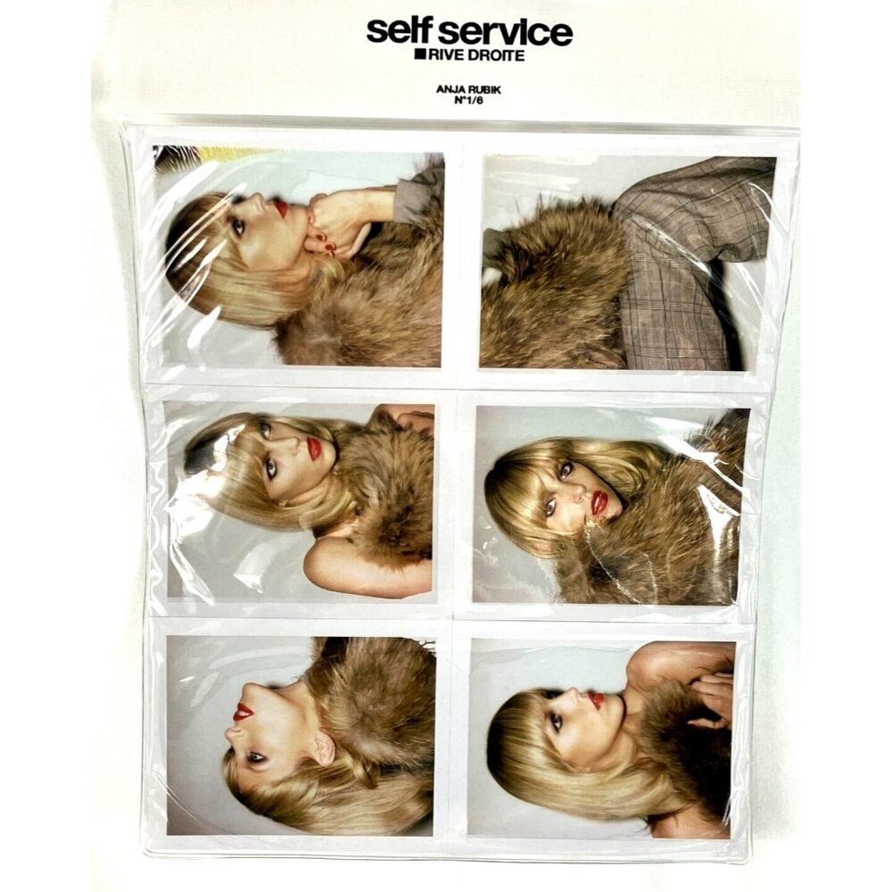 Collectible Saint Laurent x Self Service  Model Stickers Anja Rubik Rive Droite